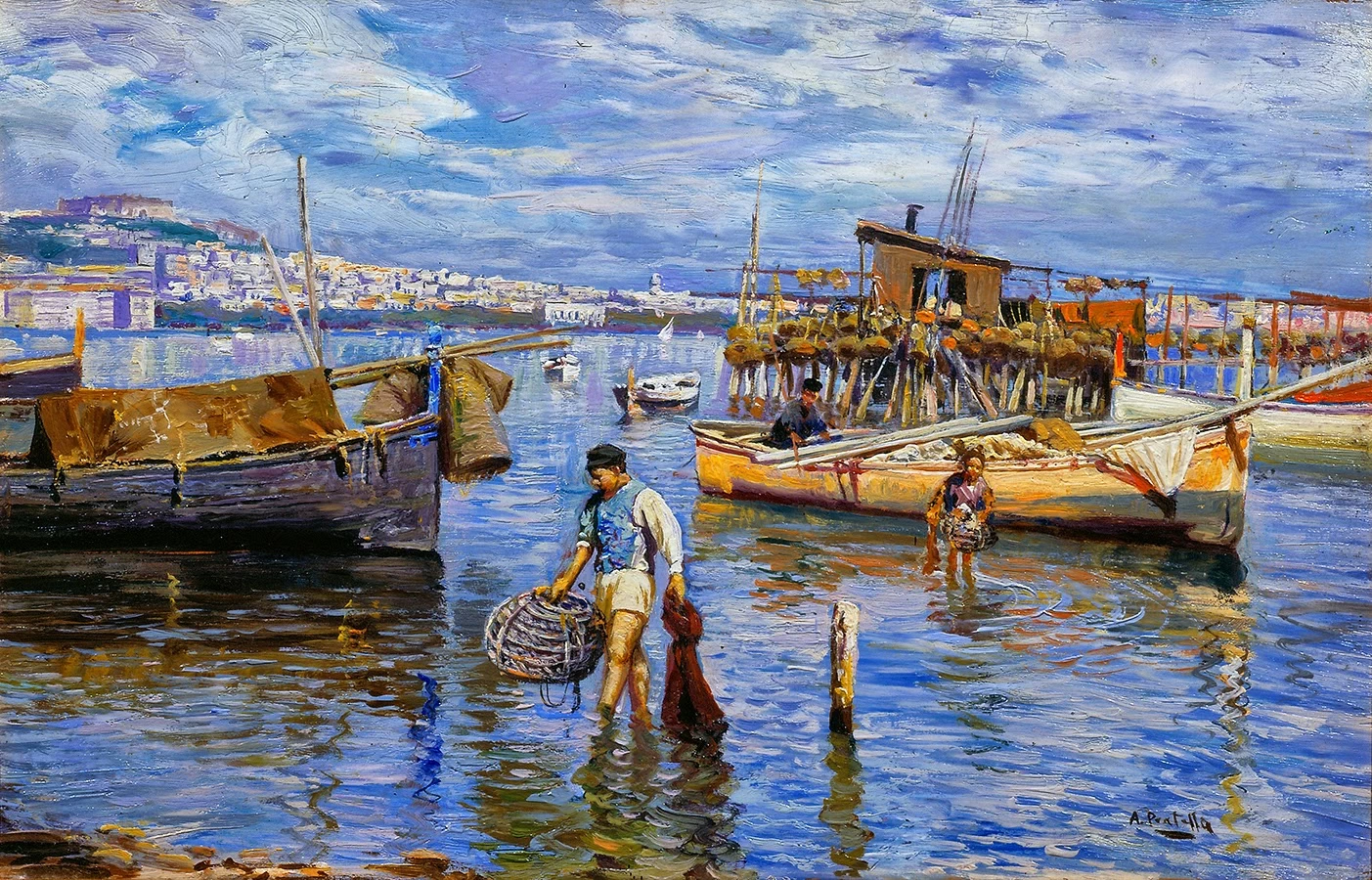 142-Attilio Pratella -Porto a Napoli 